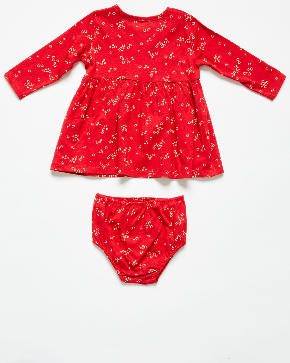 Image #3 - Wrangler Infant Girls' Dress Set - 2 Piece, Red, hi-res