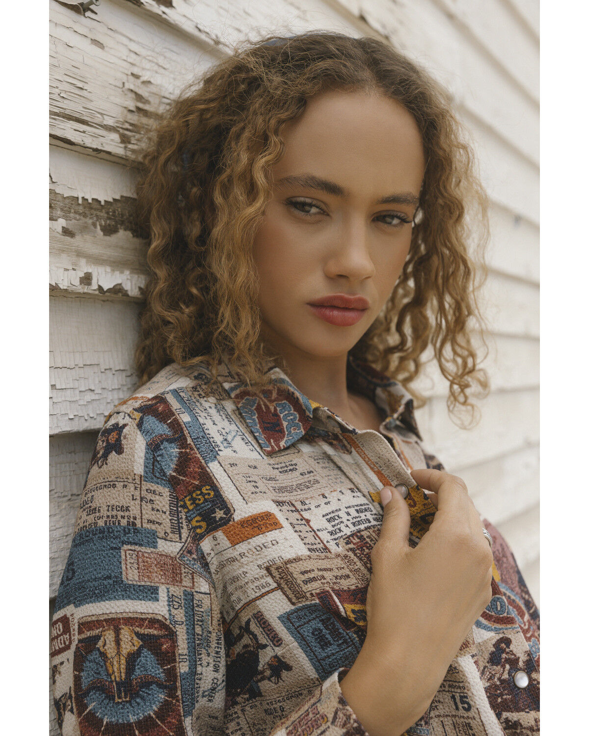 Image #1 - Idyllwind Women's Rodeo Ticket Featherlight Long Sleeve Snap Western Shirt, Cream, hi-res