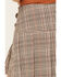 Image #4 - Ashley Women's Boot Barn Exclusive Plaid Print Pleated Mini Skort, Black/tan, hi-res