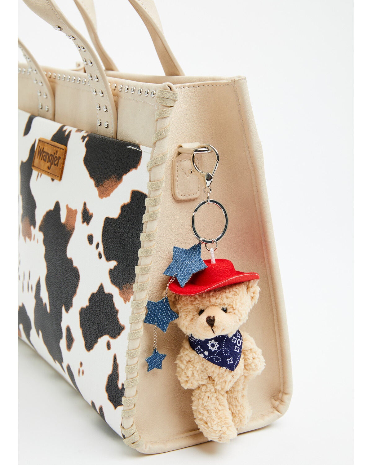 Image #1 - Shyanne Americana Cowgirl Bear Bag Charm, Blue, hi-res