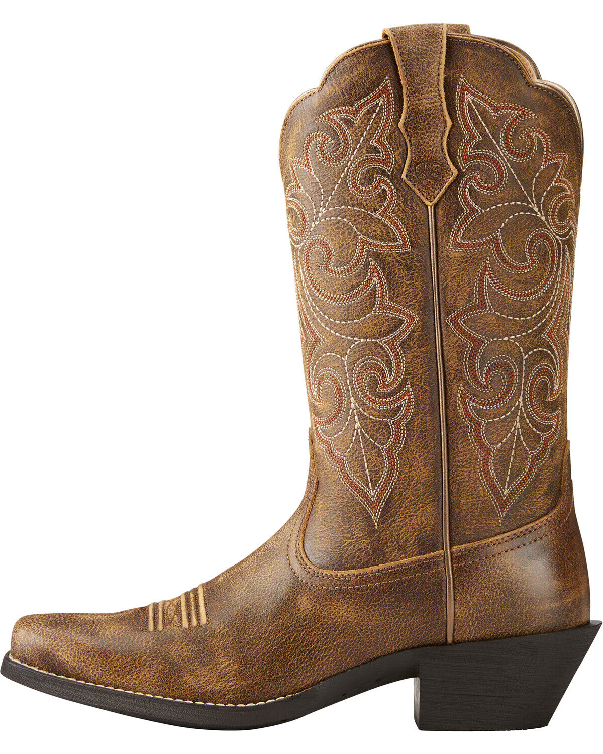 Image #2 - Ariat Women's Round Up Square Toe Western Boots, Lt Brown, hi-res