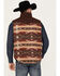 Image #4 - Cinch Men's Canvas Reversible Quilted Southwestern Zip Vest, Burgundy, hi-res