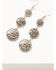 Image #2 - Shyanne Women's Mystic Valley Concho Earrings, Silver, hi-res