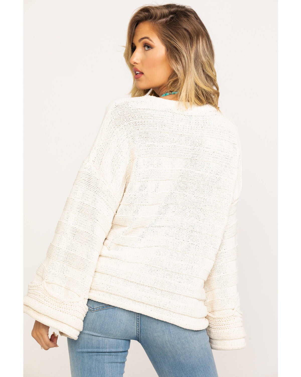 Show Me Your Mumu Women's Cream Tulsa Knit Stripe Sweater