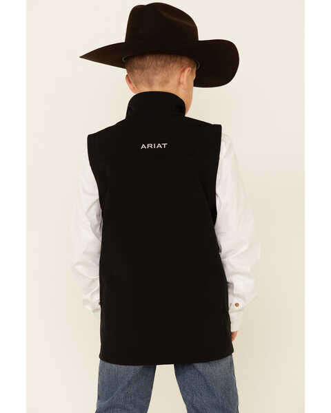 Image #4 - Ariat Boys' Vernon 2.0 Softshell Vest , Black, hi-res