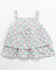 Wrangler Infant Girls' Sleeveless Ruffle Dress, Teal, hi-res
