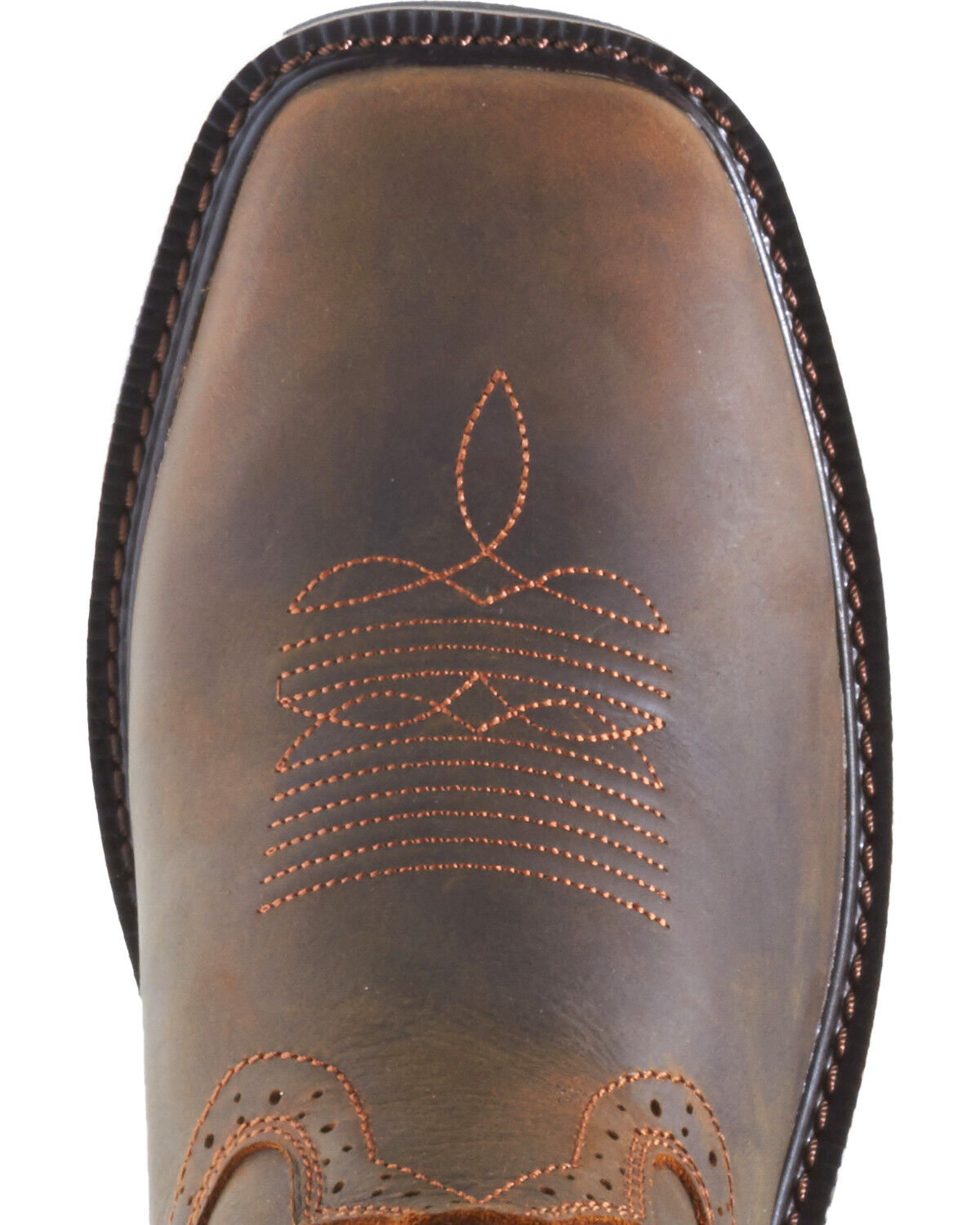 Image #6 - Wolverine Men's Rancher Wellington Work Boots - Steel Toe, Dark Brown, hi-res
