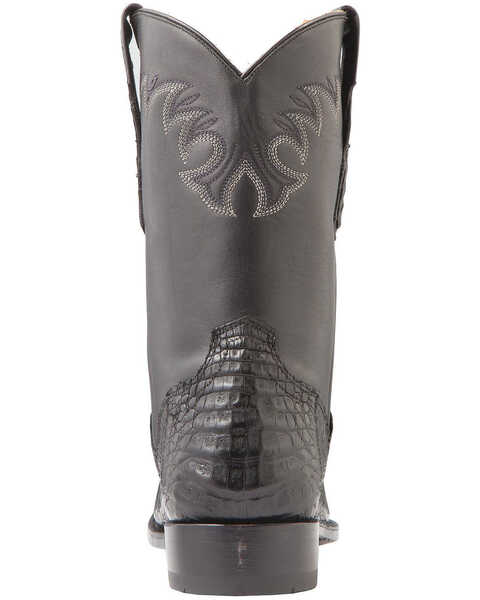 Image #6 - El Dorado Men's Handmade Caiman Belly Roper Boots - Medium Toe, , hi-res