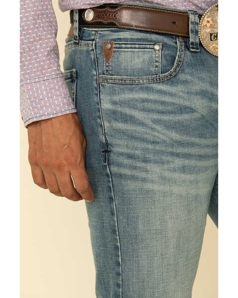 Image #4 - Moonshine Spirit Men's Pardner Medium Wash Stretch Slim Boot Jeans , , hi-res