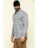 Rock & Roll Denim Men's FR Printed Paisley Twill Long Sleeve Work Shirt , Silver, hi-res