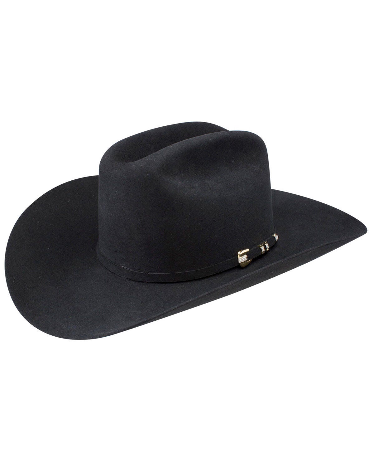 Image #1 - Stetson Diamante 1000X Fur Felt Cowboy Hat, Black, hi-res