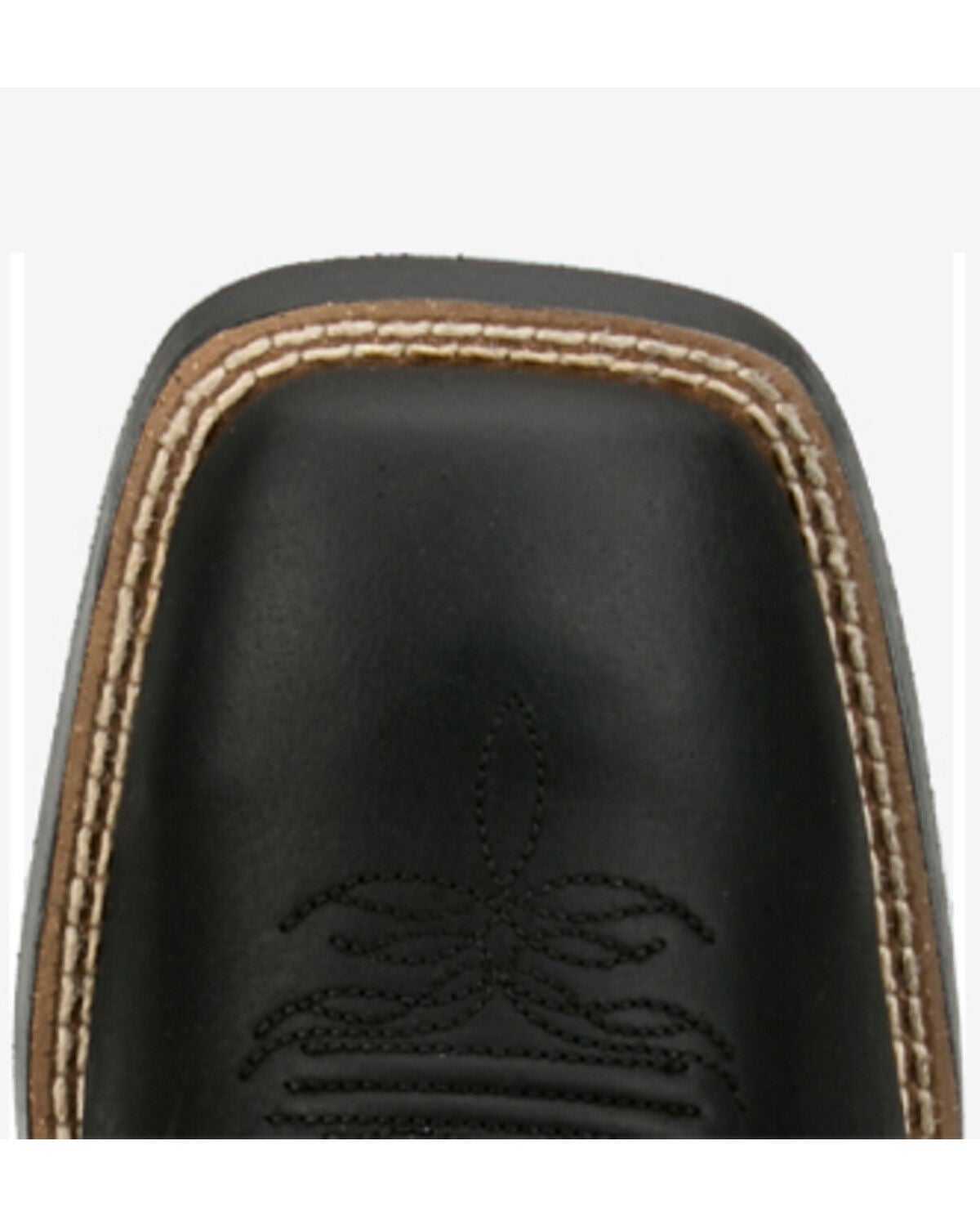 Image #6 - Justin Women's Stampede Della Performance Western Boots - Broad Square Toe, Black, hi-res