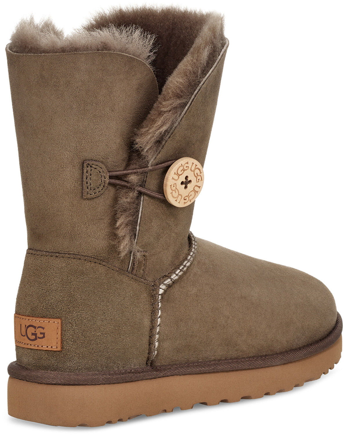 brown uggs with buttons