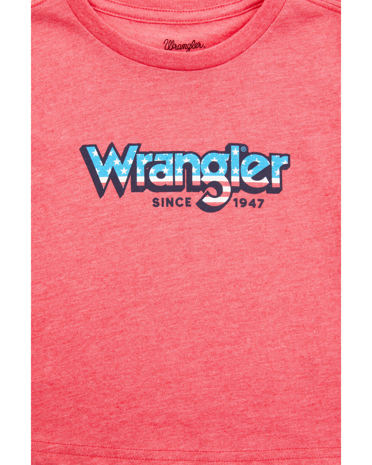 Image #2 - Wrangler Toddler Boys' Stars And Stripes Logo Short Sleeve T-Shirt, Red, hi-res