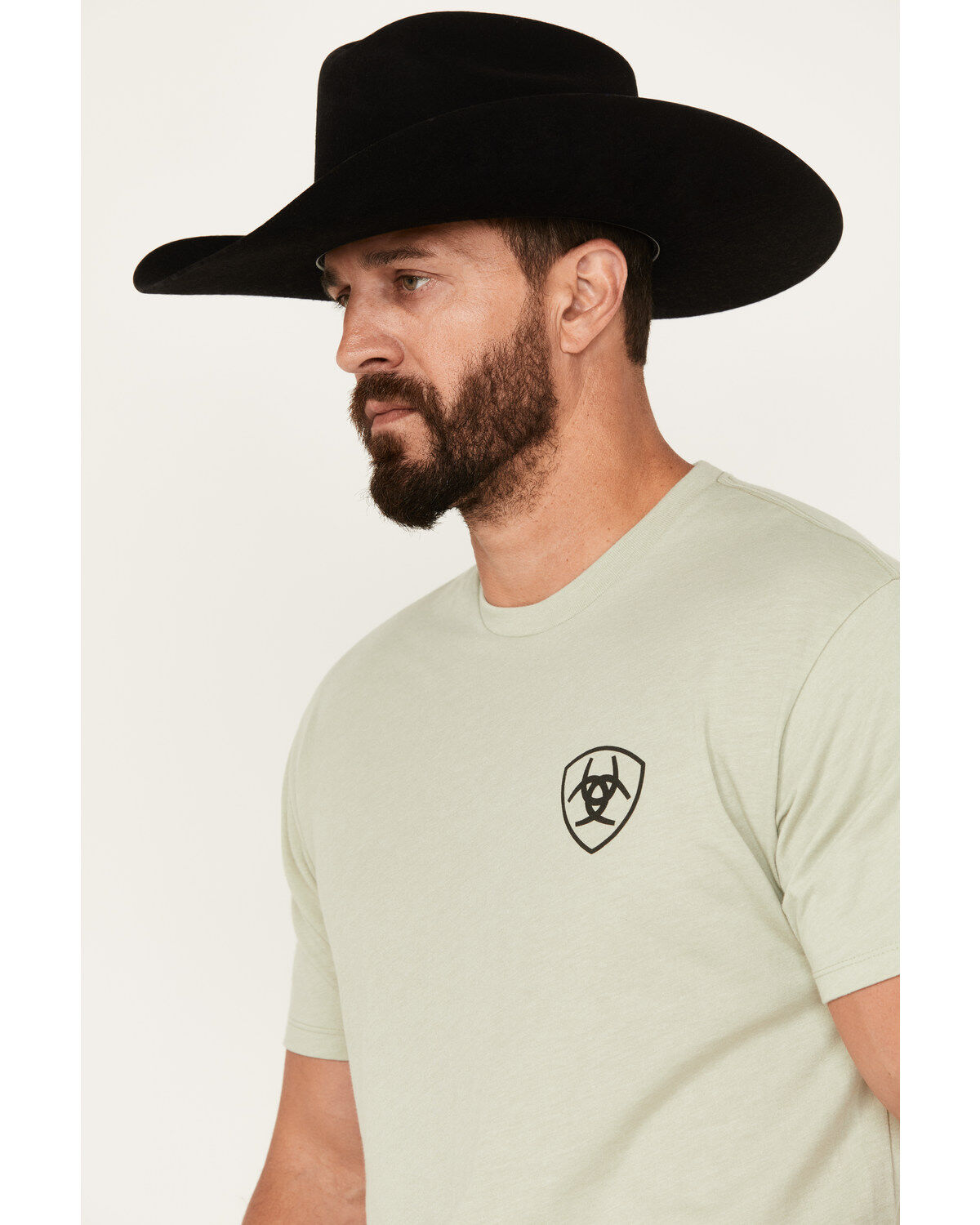 Image #2 - Ariat Men's Retro Striped Logo Short Sleeve Graphic T-Shirt, , hi-res