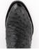 Image #6 - Ferrini Men's Colt Exotic Full-Quill Ostrich Western Boots - Round Toe, Black, hi-res