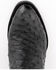 Image #6 - Ferrini Men's Colt Full Quill Ostrich Western Boots - Medium Toe, Black, hi-res