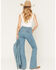 Image #3 - Wrangler Retro Women's Bailey Light Wash High Rise Stretch Trouser Jeans, Light Wash, hi-res