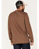Brothers & Sons Men's Henley Thermal T-Shirt , Brown, hi-res