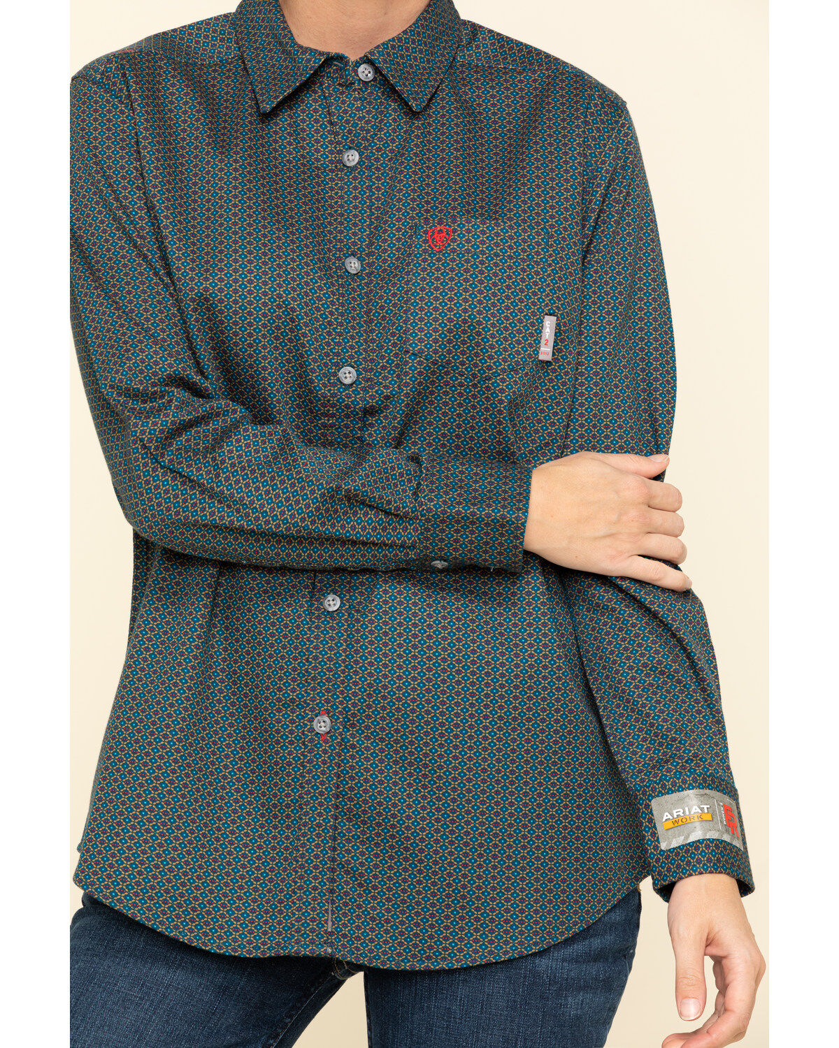 Image #4 - Ariat Women's Boot Barn Exclusive FR Sierra Work Shirt, , hi-res