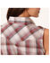 Roper Women's Plaid Print Sleeveless Snap Western Shirt - Plus, Brown, hi-res
