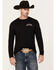 Image #2 - Cody James Men's U.S.A. Skull Long Sleeve Graphic T-Shirt, Black, hi-res