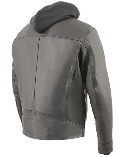 Image #2 - Milwaukee Leather Men's Lightweight Vented Scooter Style Leather Motorcycle Jacket - 3X, Black, hi-res