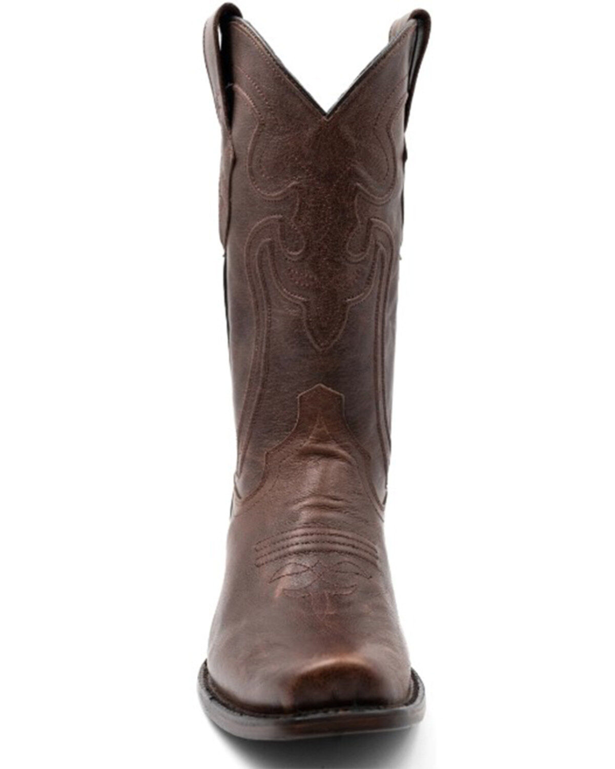 Image #4 - Ferrini Men's Wyatt Western Boots - Square Toe, Chocolate, hi-res