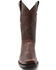 Image #4 - Ferrini Men's Wyatt Western Boots - Square Toe, Chocolate, hi-res