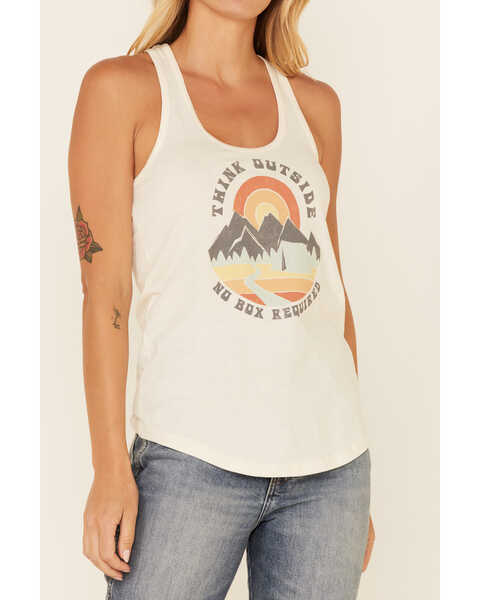 Image #2 - Blended Women's Think Outside Graphic Tank Top  , , hi-res