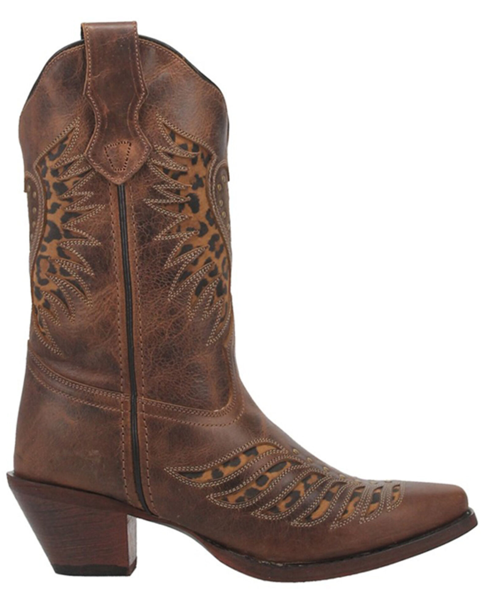 Studded leopard print boots clearance