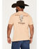 Image #1 - Wrangler Men's High Desert Skull Short Sleeve Graphic T-Shirt, Yellow, hi-res