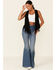 Image #2 - Vocal Women's Faux Suede Fringe Vest, , hi-res