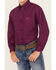 Image #3 - Panhandle Boys' Solid Long Sleeve Button Down Shirt, Maroon, hi-res