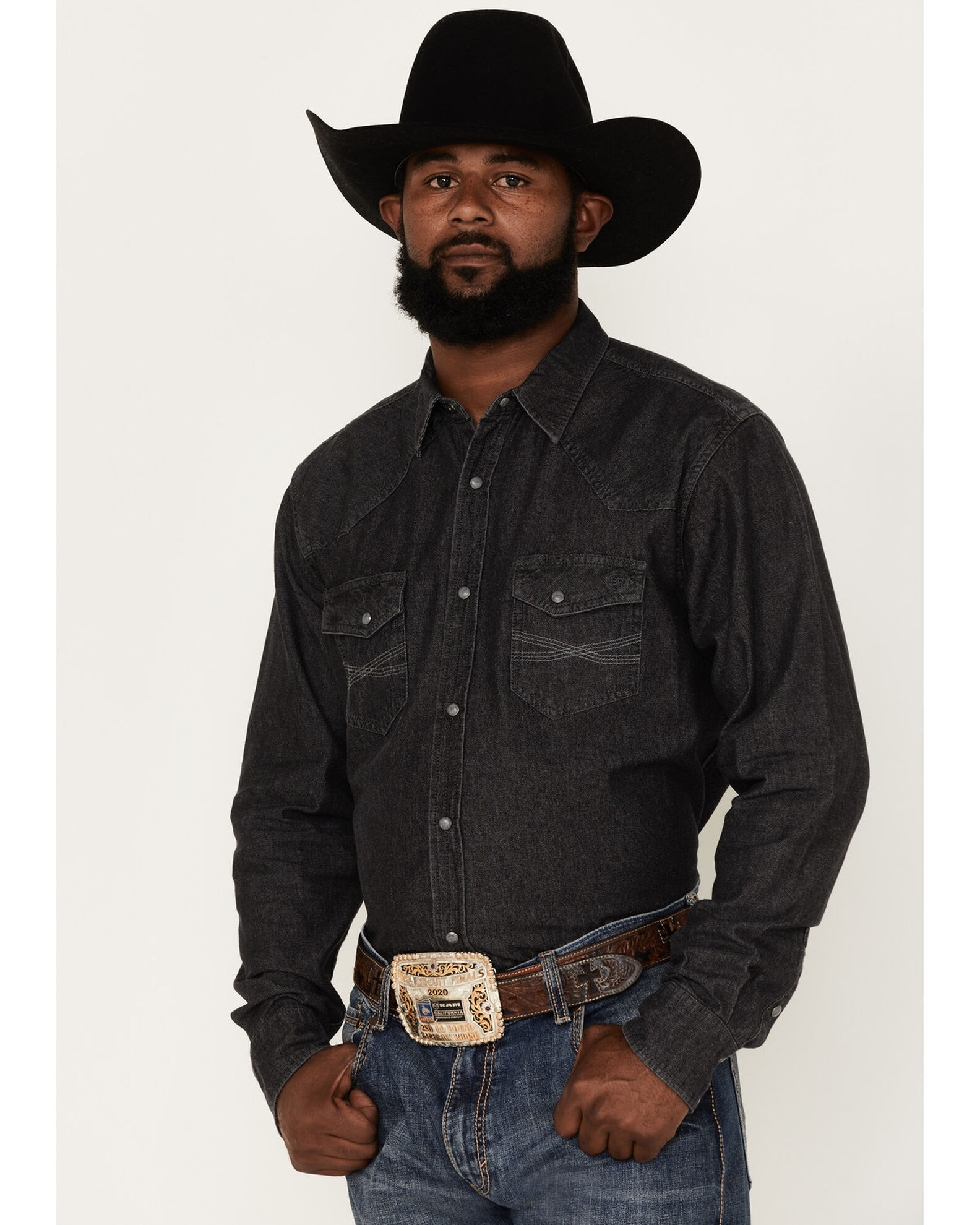 Mens black denim shirt long sleeve new arrivals