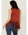 Image #4 - Rock & Roll Denim Women's Faux Suede Studded Fringe Vest, Rust Copper, hi-res