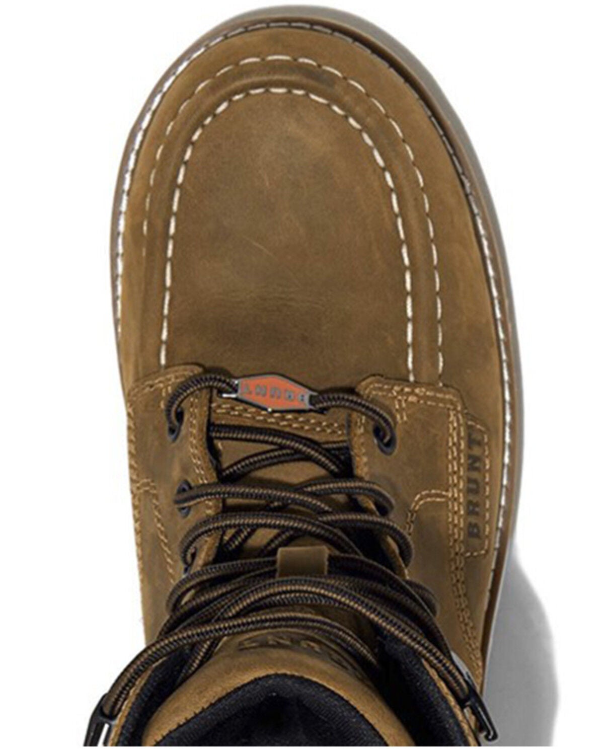 Image #3 - Brunt Workwear Men's 8" Marin Waterproof Moc Work Boots - Soft Toe, Brown, hi-res