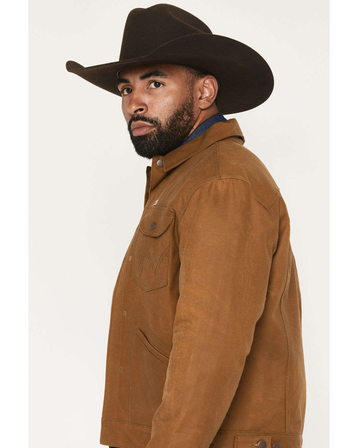 Image #2 - Wrangler X Filson Men's Wool Lined Adventure Jacket, Tan, hi-res