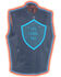 Image #2 - Milwaukee Leather Men's Black Cool Tec Leather Vest - Big 5X, Black, hi-res