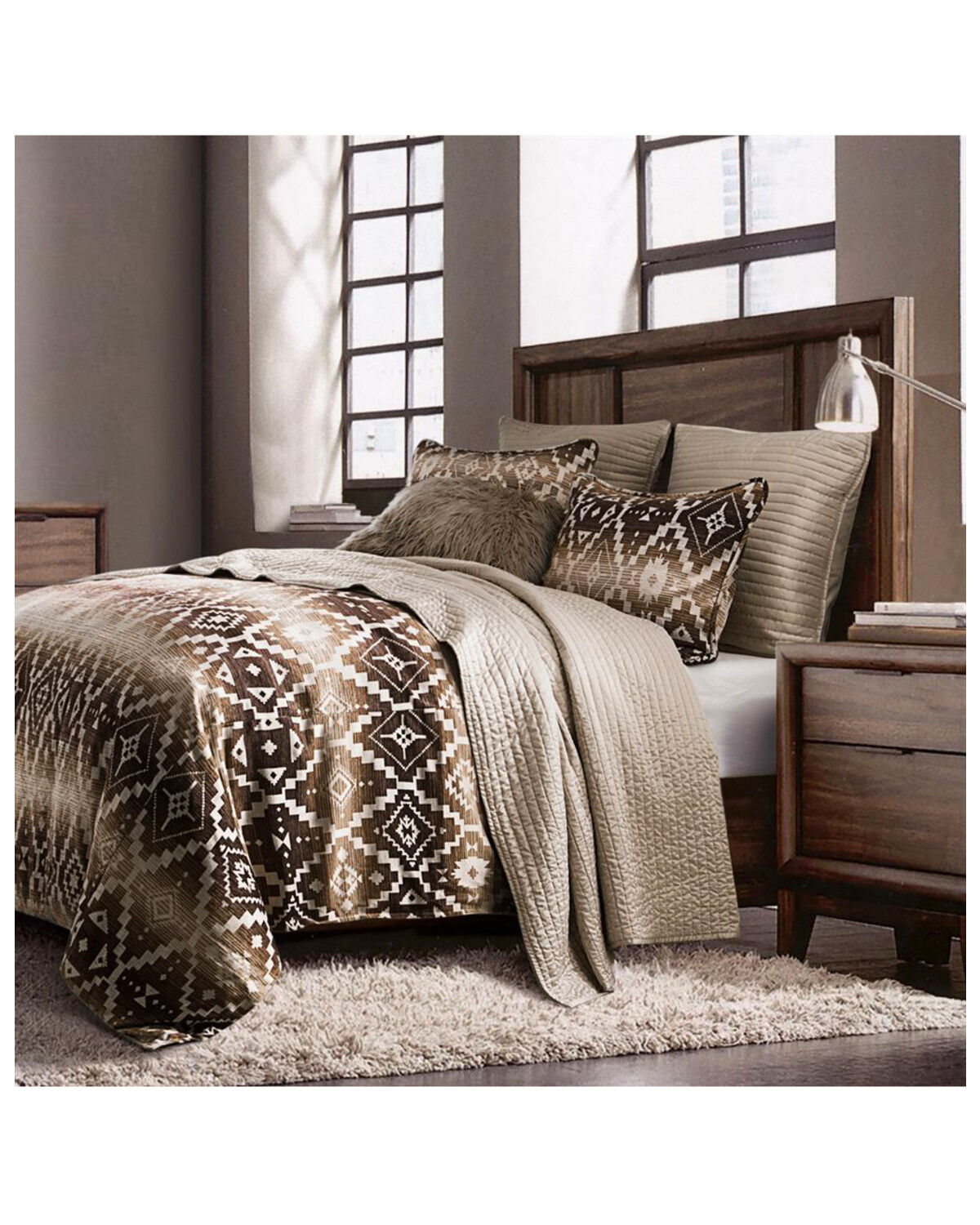 Image #1 - HiEnd Accents Twin Chalet Southwestern Comforter Set - 2 Piece, Multi, hi-res