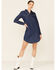 Image #1 - Roper Women's Denim Stitched Mini Dress, Blue, hi-res