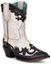 Image #1 - Corral Women's Black Overlay & Studs Western Boots - Round Toe, Black/white, hi-res