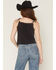 Image #4 - Blended Women's Fly Away Short Graphic Tank, Black, hi-res