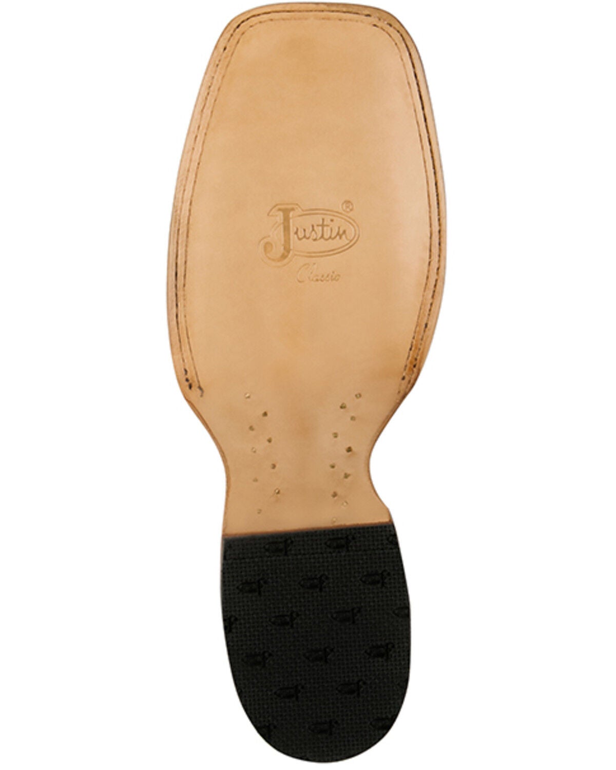 Image #7 - Justin Men's Hairon Hide Western Boots - Broad Square Toe, Brown, hi-res