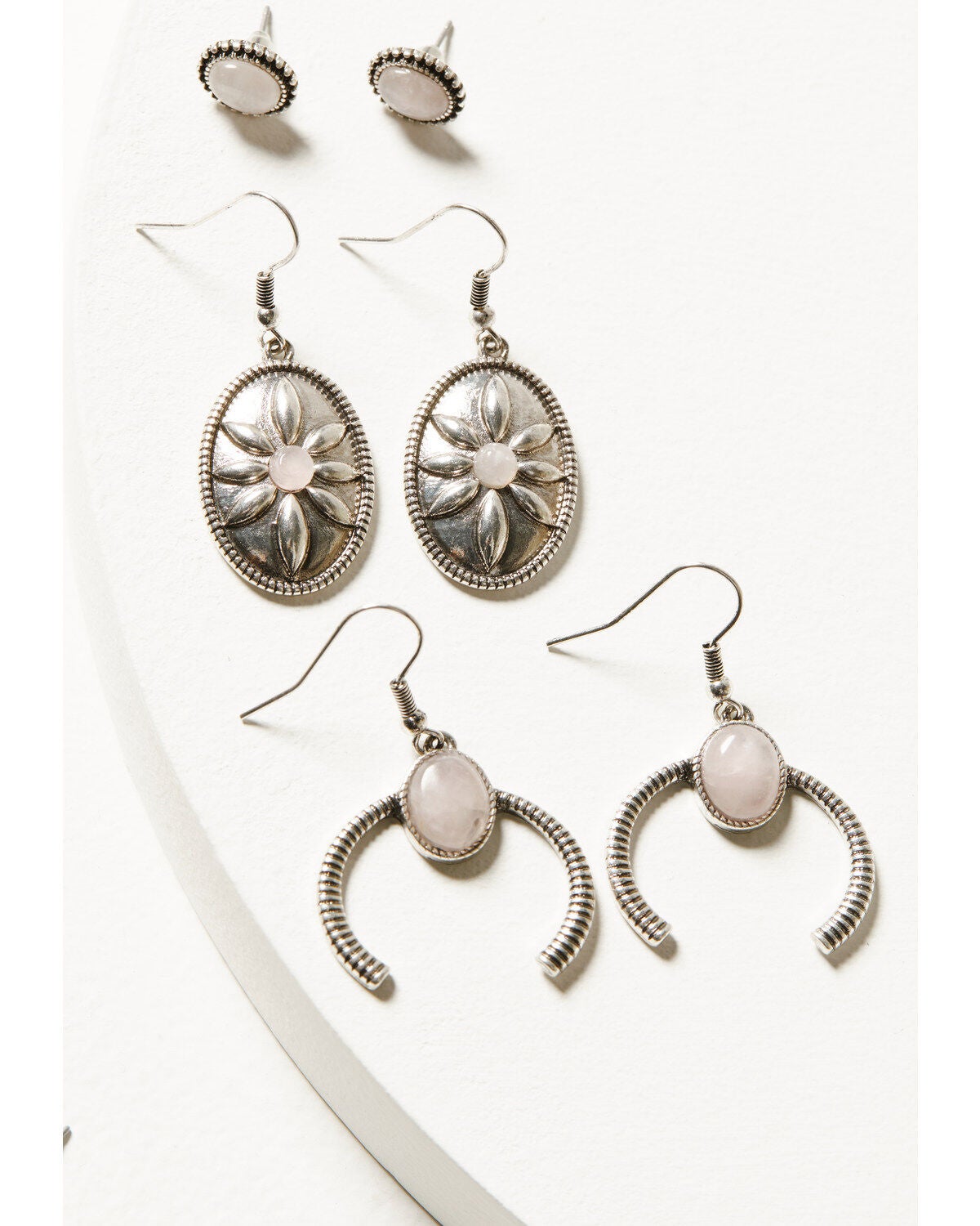 Image #3 - Shyanne Women's Moonbeam Fringe Earring Set - 6 Piece, Silver, hi-res