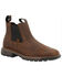 Image #1 - Rocky Men's Legacy 32 Twin Gore Western Work Chelsea Boots - Square Toe , Dark Brown, hi-res