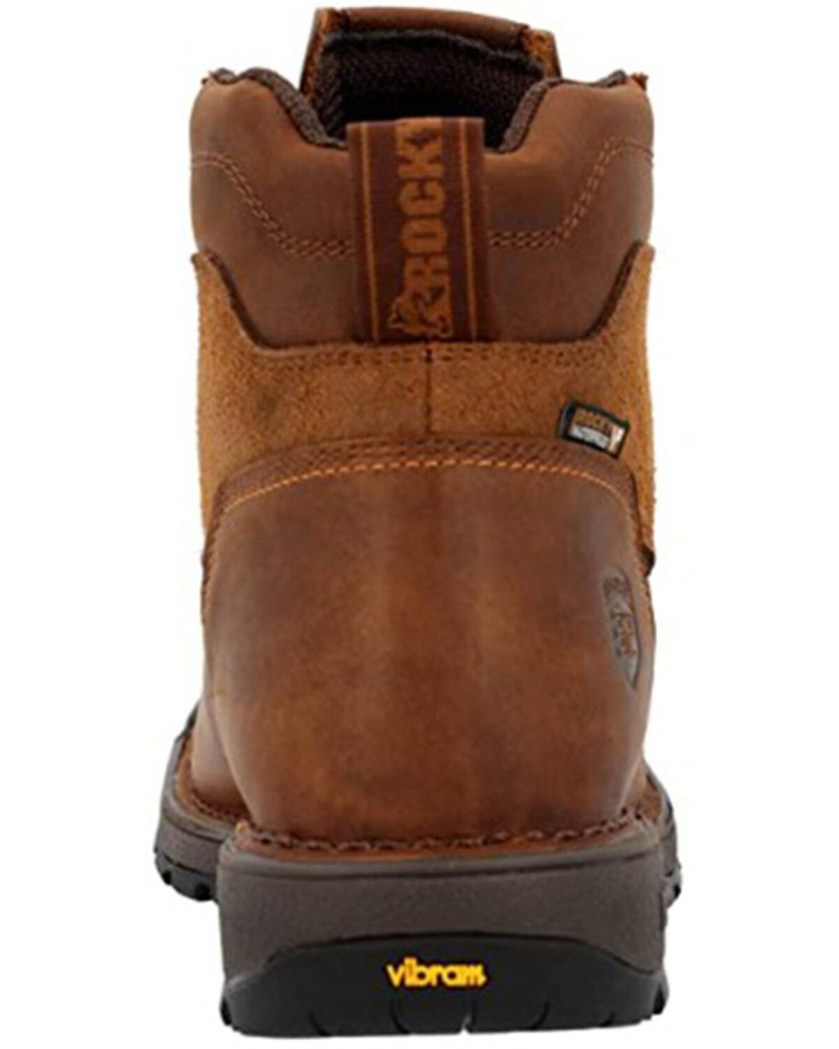 Image #5 - Rocky Men's Legacy 32 Lace-Up Waterproof Soft Work Boots - Broad Square Toe, Brown, hi-res