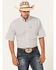 Ariat Men's Fionna Floral Geo Print Short Sleeve Button Down Western Shirt , White, hi-res