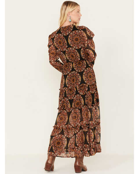 Image #4 - Miss Me Women's Multi Print Maxi Dress, Multi, hi-res