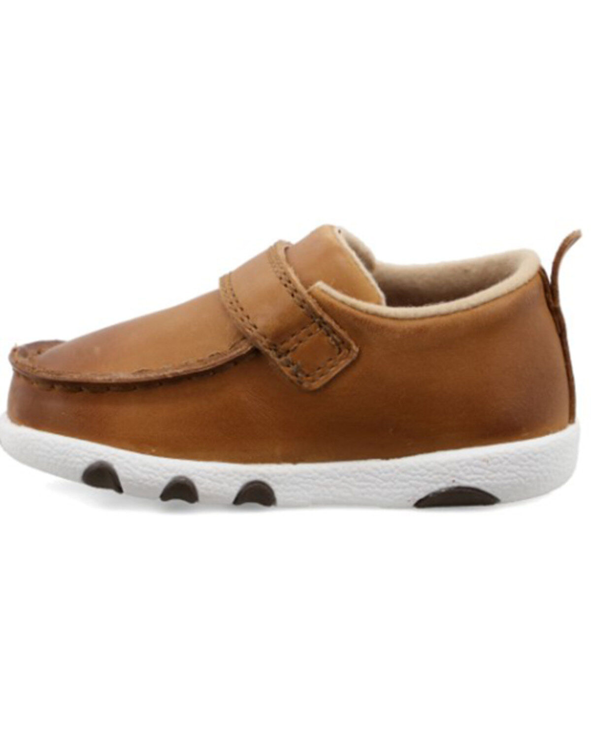 Image #3 - Twisted X Infant Boys' Driving Western Shoe - Moc Toe, Tan, hi-res
